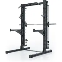 ATLETICA R7 Saber | Squat Rack mit Multipresse | 203 cm Höhe | Mit integrierter Smith Station/ Multipresse