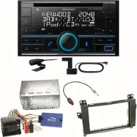 Kenwood DPX-7300DAB Bluetooth DAB Einbauset für Mercedes A W169 B Klasse W245