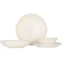 RINART Geschirrset (Medium) - Punto - 24 teilig - 6 Personen - Porzellan