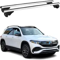 Omtec Dachträger Grundtäger für Mercedes EQB X243 2021-2025 75kg Alu Silber 2 tlg