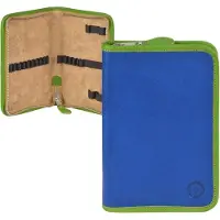 Sonnenleder Schüleretui Stifteetui Federtasche Leder LASSE Stiftetui blau 801-210-86