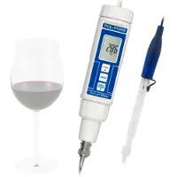Pce Instruments -PH20WINE PH-Meter speziell für Wein und Bier |Data-Hold Funktion |autom. Kalibrierung|Auto-Power-Off