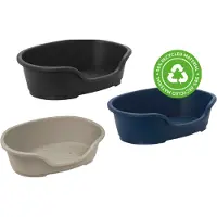 Karlie Eco Hundekorb Domus Kunststoff, Farbe:grau, Größe:70 cm
