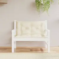vidaXL "2026 Promotion" Gartenbank-Auflagen 2 Stk. - Hohe Qualität - Creme 100x50x7 cm Oxford-Gewebe - Gartenmöbelauflagen CC21990