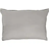 TRAUMSCHLAF Uni Single Jersey Bettwäsche Eschle Kissenbezug 2x 40x80 cm grey