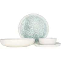 RINART Geschirrset - Asel - 24 teilig - 6 Personen - Porzellan