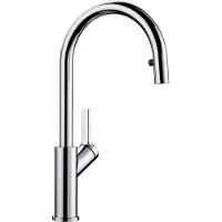 BLANCO CARENA-S, Messing galvanisch, chrom, Hochdruck, Standard, Chrom, Messing, Hebelgriffe, Einzelbild, 3/8"