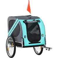 RPSTrading Hundeanh?nger, faltbarer Fahrradanh?nger fš¹r Hunde mit Regenschutz, atmungsaktiv, grš¹n, 130 x 73 x 90 cm, fš¹r Ausflš¹ge