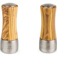 Peugeot Mühlenset 16cm Olivenholz Pfeffermühle Salzmühle Stahlmahlwerk MADRAS