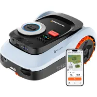 Navimow i220 LiDAR Pro Mähroboter ohne Begrenzungskabel für 2000 m², LiDAR+Vision+NRTK Tri-Fusion-Positionierung, Xero-Turn AWD für 55 % Steigungen