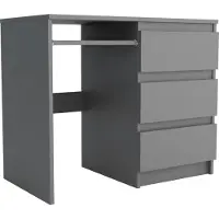 Masseno Schreibtisch VALERIO 90x50x76 cm Bürotisch Computertisch, Graphitfarben