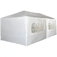 Bc-elec - 5300-0001 PAVILLON GARTENPAVILLON PARTYZELT GARTENZELT GARTEN ZELT BIERZELT 3X6M WEIß