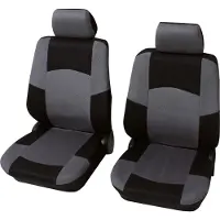 Petex Auto Sitzbezüge für Vordersitze 6-teilig - Classic grau, Eco Class mit SAB 1 | Autositzbezüge / Schonbezüge von