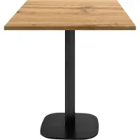 Restootab Tisch 70 x 70 cm – Runder Imbiss, Modell Eiche Armor
