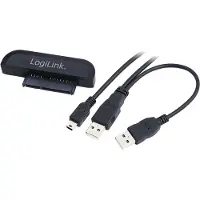 Logilink USB 2.0/SATA, Schwarz, MA6116, 170 mm, 188 mm, 50 mm, 120 g