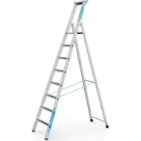 Zarges gebördelte Stehleiter Saferstep S eloxiert 8 Stufen