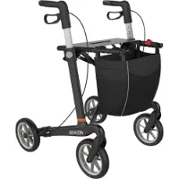 Rehasense Carbon Rollator Athlon SL mit Softbereifung M Schwarz 1 St