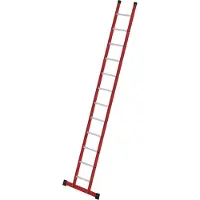 MUNK Günzburger Steigtechnik MUNK Kunststoff-Anlegeleiter mit Standardtraverse 12 Sprossen