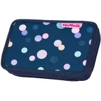 MCNEILL Federmäppchen Pencil Case with Three Compartments Polly dunkelblau