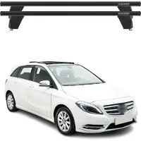 Menabo Dachträger für Mercedes B Klasse W246 2011-2018 75kg Alu Schwarz 2x