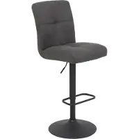 Harper Barhocker HIDALGO BHT 44x102x59 cm grau Barstuhl Tresenstuhl