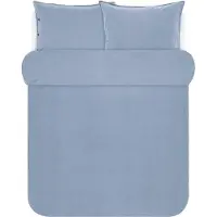 Marc O'Polo Bettwäsche Senja I Größe 200x220 2 80x80 cm I Farbe Blue I Reine Baumwolle Renforce