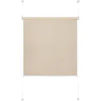Ondeco Rollo verspannt Klemmfix ohne Bohren Farbe: Sand, Größe: 100x130 cm