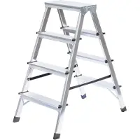 Proregal Haushaltsleiter beidseitig begehbar 2x4 Stufen