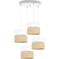Light11 HOME Hängelampe, Deckenleuchter, Lampenschirm 20 cm, weiß