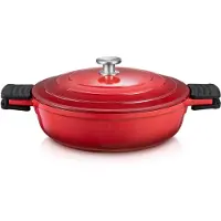 Tescoma Tiefe Bratpfanne mit Deckel BORDEAUX ø 28 cm