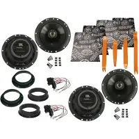 DSX JBL Boxen für VW Jetta 1K5 1KM Bj 05-10 Tür vorne hinten Dämmmatte Bügel 1200 W