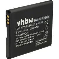 VHBW Akku kompatibel mit Huawei Ascend Y200, Ascend Y201 Pro, Ideos U8650, Sonic, M865, C8650 Handy Smartphone Telefon (1200 mAh, 3,7 V, Li-Ion)
