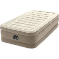 Markenlos Luftbett Ultra Plush Einzel - Eingebaute Pumpe - Maße 99 cm x 191 cm x 46 cm