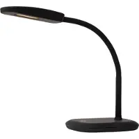 Licht-Erlebnisse Schreibtischlampe LED mit Dimmer Touch Schalter 45 cm Schwarz warmweiß 3000 K 490 lm Modern Tischleuchte