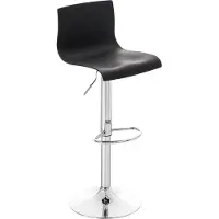 DELUKE Barhocker BERLIN - Schwarz, Kunststoff | Barhocker mit Lehne Barstuhl Tresenhocker Tresenstuhl Kneipenhocker Kneipenstuhl