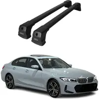 Omtec Dachträger für BMW 3er G20 2019-2025 / G80 Limo 2021-2025 75kg Schwarz Alu 2x