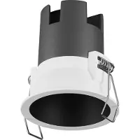 Osram SPOT TWIST Einbau-Downlight, schwarz, 5W, 400lm, 840 WT, 70mm Durchmesser, kaltweiße Lichtfarbe, bis zu 90% Energieersparnis im Vergleich zu Halogen-Downlights, einfache Montage, 4000K
