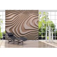 A.S. Création Vliestapete "3D-Tapete Wellenoptik Beige Gold Abstrakt" matt strukturiert