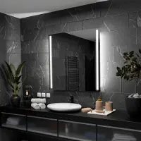 Alasta Badspiegel mit LED Beleuchtung - Paris - 100 cm, 100 cm