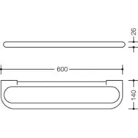 Hewi 477.03B100 97 Ablage Ser 477, matt,
