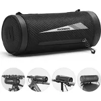 RockBros Lenkertasche Fahrrad Handyhalterung Multifunktionale Fahrradtasche Rahmentasche Satteltasche für Mountainbikes, Rennräder, E-Bikes ca. 2L Schwarz