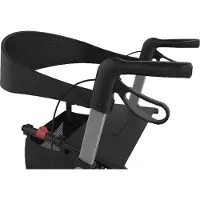 Rehasense Rückengurt für HD-Rollatoren und Explorer - Schwarz - Komfort 76 cm 20 cm