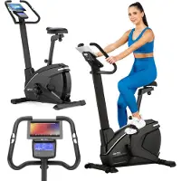 Gymtek Magnetischer Heimtrainer, Fahrrad für Zuhause - bis 140kg - 32 Widerstandsstufen, 5kg Schwungmasse - LCD Display - für Home Gym Fitness