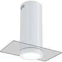 Klarstein Insel-Abzugshaube, Umluft-Dunstabzug mit 544m³/h Luftstrom, Verstellbare Inselhaube Umluft, Freihängend, Kronleuchter-Design, 3 Stufen, Aktivkohle-Filter, Dunstabzugshaube Deckenmontage