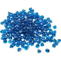 Vevor Feuerglas, 4,5 kg hochtemperaturbeständige Glassteine, 25,4 mm reflektierende Feuerstellen-Glasperlen, Feuerstelle Glasfelsen, Kaminglas, Feuerkristall, Feuerperlen, für Kamin Karibikblau
