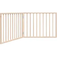 vidaXL Hundegitter Faltbar 2 Paneele 160 cm Pappelholz