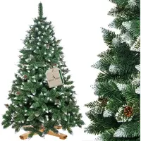 Springos ROYAL TREES Künstlicher Weihnachtsbaum 180 cm Diamantkiefer mit Kunstschne Tannenbaum