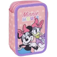 Cerdá Dreifaches Federmäppchen Minnie Mouse 43 Stücke Rosa 13 x 7 x 19,5 cm