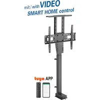 My Wall HP 63-2, 94 cm (37"), 2,03 m (80"), 200 x 200 mm, 600 x 400 mm, Metall, Schwarz