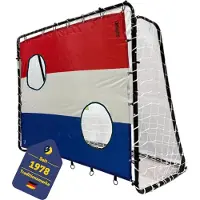 Best Sporting Fußballtor-Set 213 x 152 x 76 cm in Schwarz mit Torwand "Niederlande"